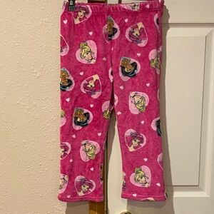 Disney Pink Heart Princess Pajama Bottoms